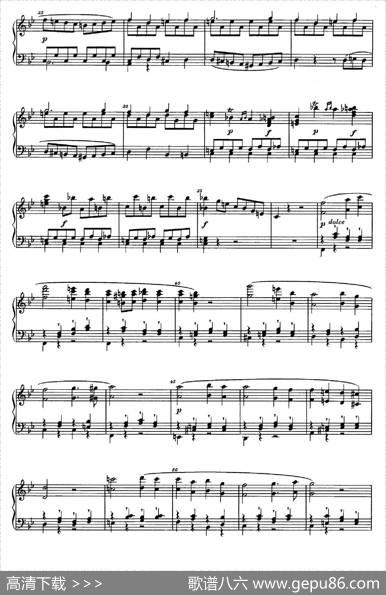 降B大调钢琴奏鸣曲（PianoSonatainB-flatMajorOp.1）|理查德·瓦格纳