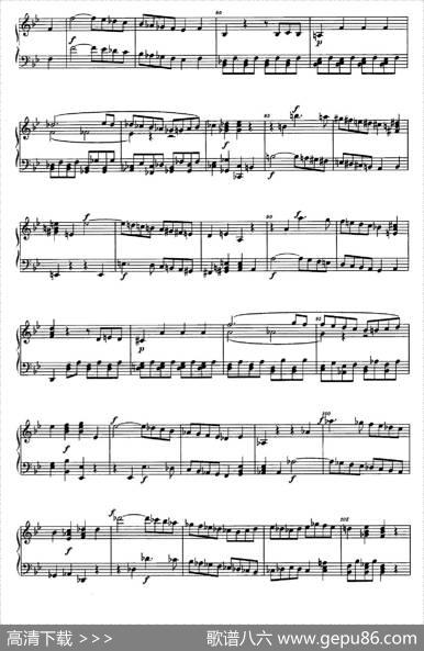 降B大调钢琴奏鸣曲（PianoSonatainB-flatMajorOp.1）|理查德·瓦格纳