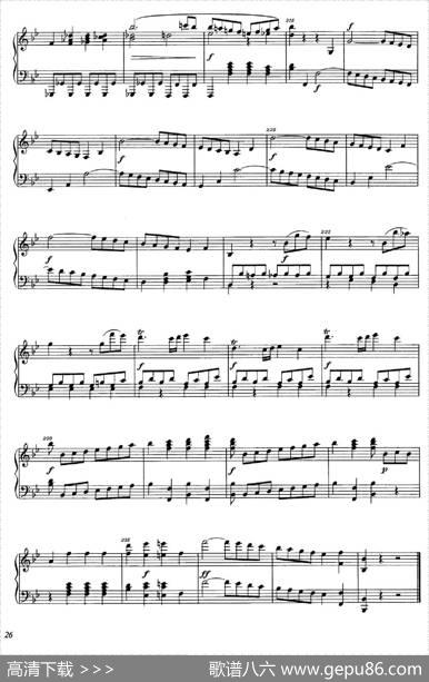 降B大调钢琴奏鸣曲（PianoSonatainB-flatMajorOp.1）|理查德·瓦格纳