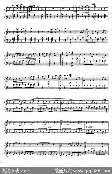 降B大调钢琴奏鸣曲（PianoSonatainB-flatMajorOp.1）|理查德·瓦格纳