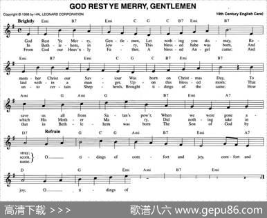 GODRESTYEMERRY,GENTLEMEN