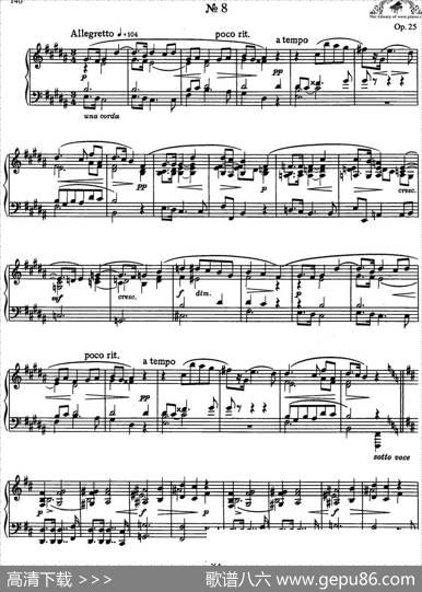 9首玛祖卡舞曲Op.25（No.8）|亚力山大·斯克里亚宾