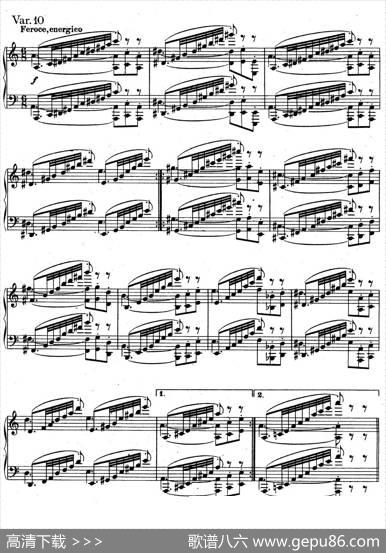 帕格尼尼主题变奏曲（Op.35Livre2）|约翰内斯·勃拉姆斯