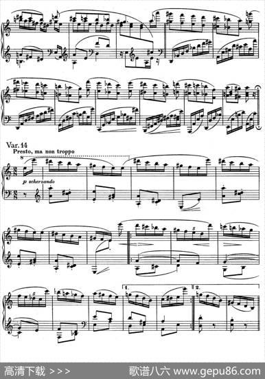帕格尼尼主题变奏曲（Op.35Livre2）|约翰内斯·勃拉姆斯