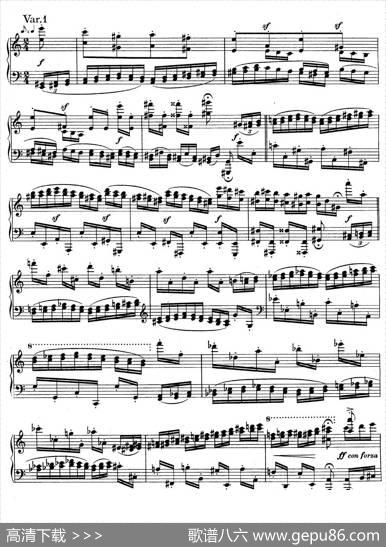 帕格尼尼主题变奏曲（Op.35Livre2）|约翰内斯·勃拉姆斯