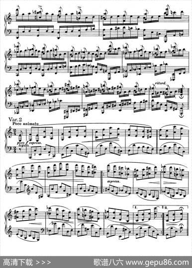 帕格尼尼主题变奏曲（Op.35Livre2）|约翰内斯·勃拉姆斯
