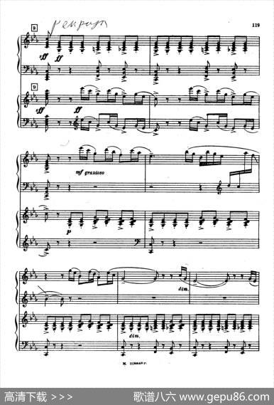 交响舞曲SymphonicDanceOp.45（双钢琴）|谢尔盖·拉赫玛尼诺夫