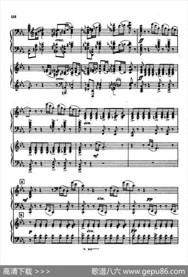 交响舞曲SymphonicDanceOp.45（双钢琴）|谢尔盖·拉赫玛尼诺夫