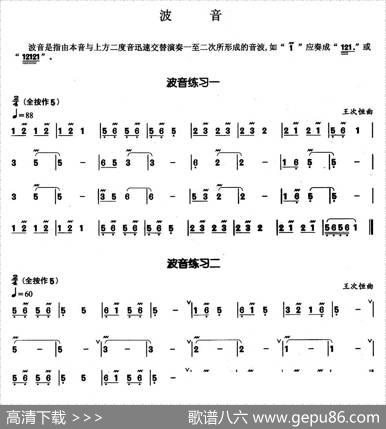 葫芦丝基本技巧练习曲——波音|王次恒