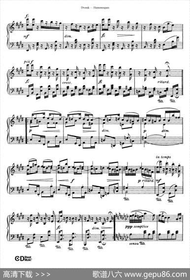 8HumoresquesOp.101（8首幽默曲·3）|安东宁·德沃