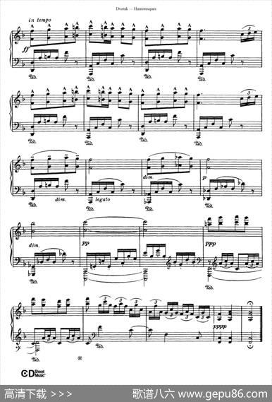 8HumoresquesOp.101（8首幽默曲·4）|安东宁·德沃