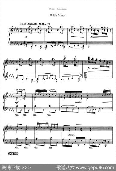 8HumoresquesOp.101（8首幽默曲·8）|安东宁·德沃