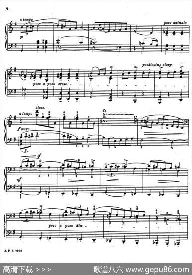 2首玛祖卡舞曲（1）（TwoMazurkasOp.28No.1）|西基斯蒙德·斯托霍夫斯