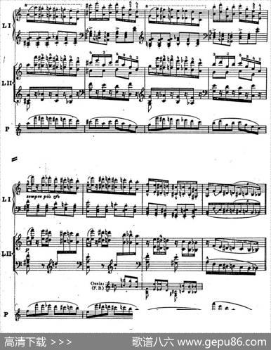 6首帕格尼尼大练习曲（ThemamitVariationenEtudeNr.6）|弗兰茨·李斯特