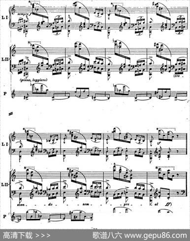 6首帕格尼尼大练习曲（ThemamitVariationenEtudeNr.6）|弗兰茨·李斯特