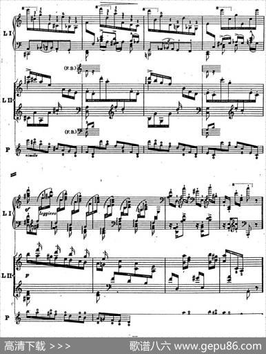 6首帕格尼尼大练习曲（ThemamitVariationenEtudeNr.6）|弗兰茨·李斯特