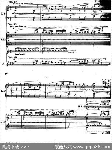 6首帕格尼尼大练习曲（ThemamitVariationenEtudeNr.6）|弗兰茨·李斯特