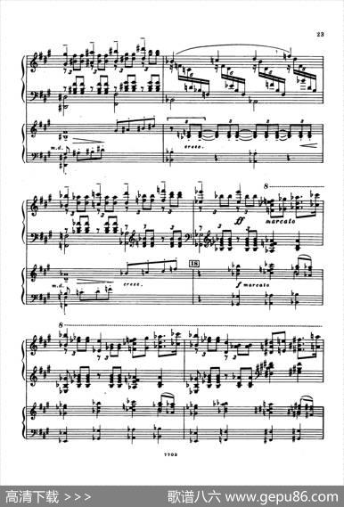 升f小调第一钢琴协奏曲Op.1（双钢琴版）|谢尔盖·拉赫玛尼诺夫