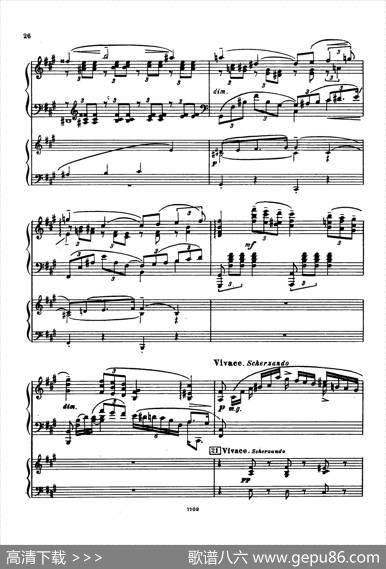 升f小调第一钢琴协奏曲Op.1（双钢琴版）|谢尔盖·拉赫玛尼诺夫