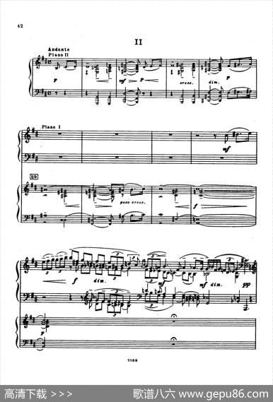 升f小调第一钢琴协奏曲Op.1（双钢琴版）|谢尔盖·拉赫玛尼诺夫