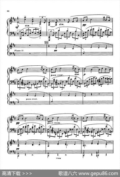 升f小调第一钢琴协奏曲Op.1（双钢琴版）|谢尔盖·拉赫玛尼诺夫