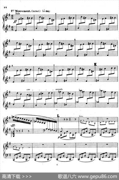 SymphonyonaFrenchMountainAirOp.25（法国山歌交响曲·钢琴独奏·Ⅲ）|樊尚·丹第