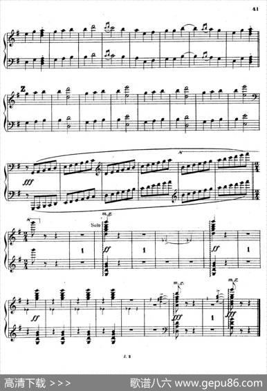 SymphonyonaFrenchMountainAirOp.25（法国山歌交响曲·钢琴独奏·Ⅲ）|樊尚·丹第