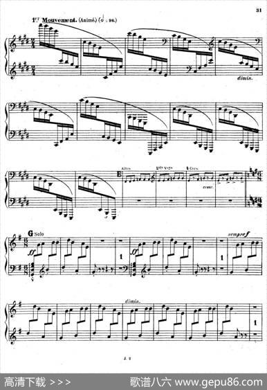 SymphonyonaFrenchMountainAirOp.25（法国山歌交响曲·钢琴独奏·Ⅲ）|樊尚·丹第