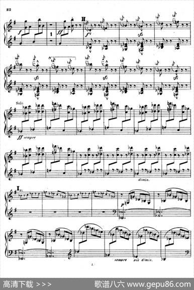 SymphonyonaFrenchMountainAirOp.25（法国山歌交响曲·钢琴独奏·Ⅲ）|樊尚·丹第
