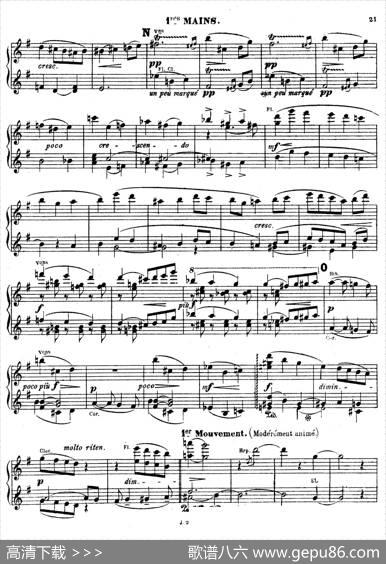 SymphonyonaFrenchMountainAirOp.25（法国山歌交响曲·双钢琴·Ⅰ）|樊尚·丹第