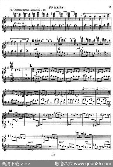 SymphonyonaFrenchMountainAirOp.25（法国山歌交响曲·双钢琴·Ⅲ）|樊尚·丹第