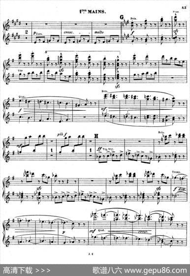 SymphonyonaFrenchMountainAirOp.25（法国山歌交响曲·双钢琴·Ⅲ）|樊尚·丹第