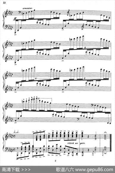 3首音乐会练习曲（ThreeConcertEtudesOp.24）（Ⅰ）|莫里兹·莫什科夫斯基