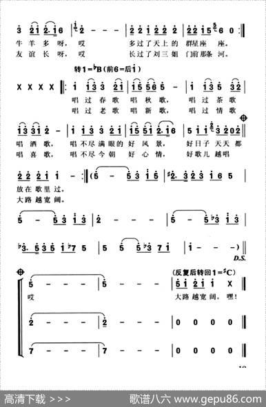 大地飞歌（4个版本） - 郑南|徐沛东