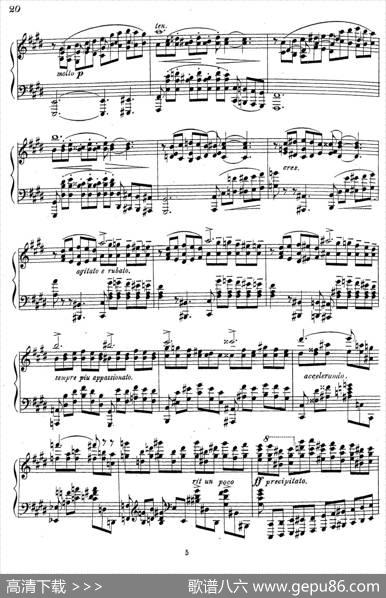 3首音乐会练习曲（ThreeConcertEtudesOp.24）（Ⅱ）|莫里兹·莫什科夫斯基