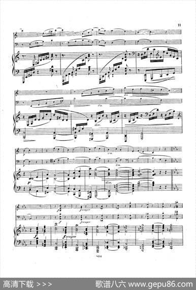 PianoTrioNo.3incMinorOp.101（c小调第三钢琴三重奏）|约翰内斯·勃拉姆斯