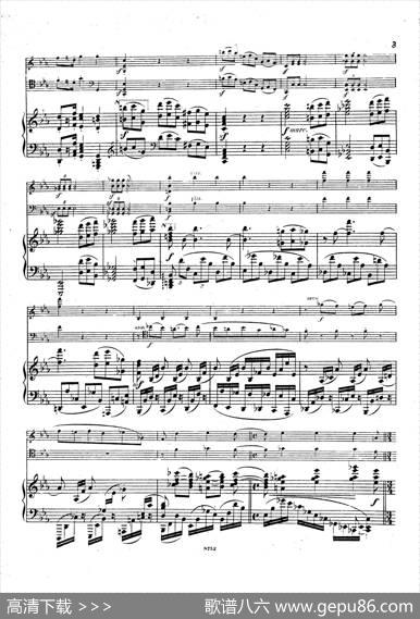 PianoTrioNo.3incMinorOp.101（c小调第三钢琴三重奏）|约翰内斯·勃拉姆斯