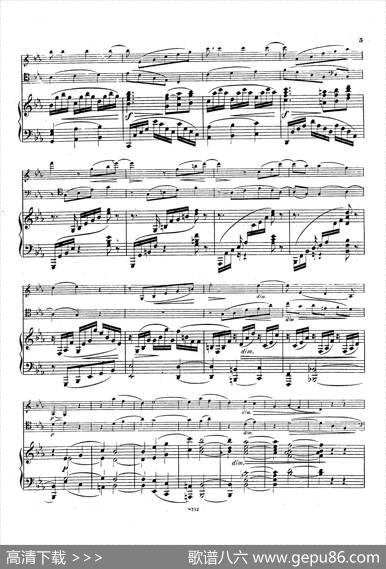 PianoTrioNo.3incMinorOp.101（c小调第三钢琴三重奏）|约翰内斯·勃拉姆斯