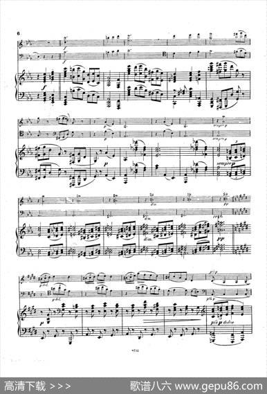 PianoTrioNo.3incMinorOp.101（c小调第三钢琴三重奏）|约翰内斯·勃拉姆斯