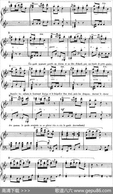 CarmenforSoloPiano（卡门全剧钢琴独奏版）（No.3）|乔治·比才