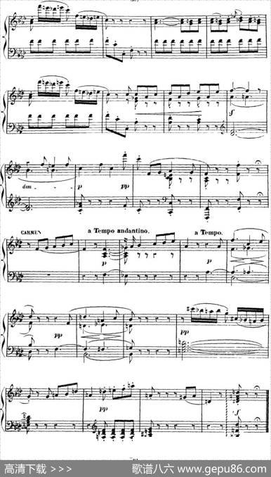 CarmenforSoloPiano（卡门全剧钢琴独奏版）（No.4）|乔治·比才