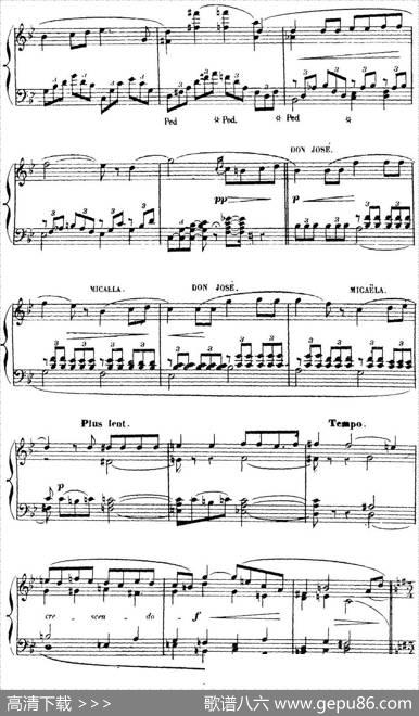CarmenforSoloPiano（卡门全剧钢琴独奏版）（No.7）|乔治·比才