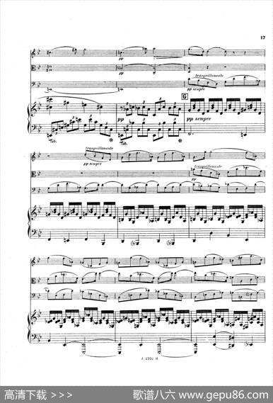 PianoQuartetNo.2ingMinorOp.45（g小调第二钢琴四重奏总谱）|加布里埃尔·福雷