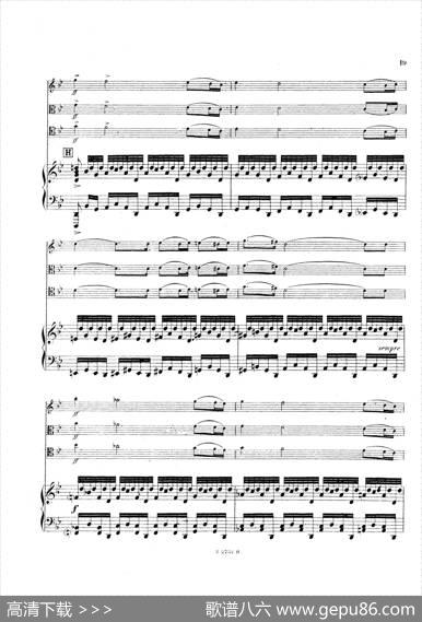 PianoQuartetNo.2ingMinorOp.45（g小调第二钢琴四重奏总谱）|加布里埃尔·福雷