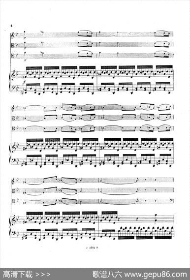PianoQuartetNo.2ingMinorOp.45（g小调第二钢琴四重奏总谱）|加布里埃尔·福雷