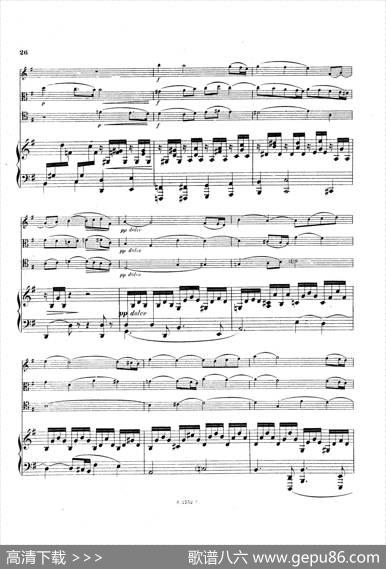 PianoQuartetNo.2ingMinorOp.45（g小调第二钢琴四重奏总谱）|加布里埃尔·福雷