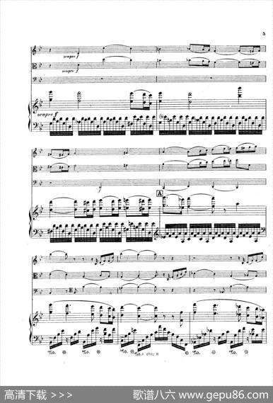 PianoQuartetNo.2ingMinorOp.45（g小调第二钢琴四重奏总谱）|加布里埃尔·福雷