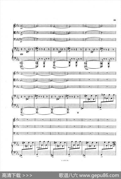 PianoQuartetNo.2ingMinorOp.45（g小调第二钢琴四重奏总谱）|加布里埃尔·福雷