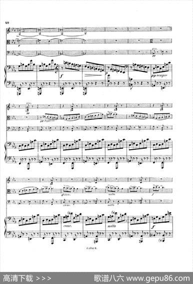 PianoQuartetNo.2ingMinorOp.45（g小调第二钢琴四重奏总谱）|加布里埃尔·福雷