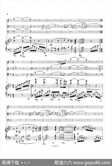 PianoQuartetNo.2ingMinorOp.45（g小调第二钢琴四重奏总谱）|加布里埃尔·福雷